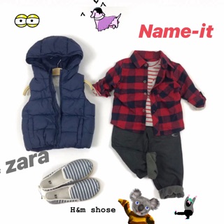 ( CÓ CLIP) Áo sơmi Name-it hàng Pháp và áo len zara