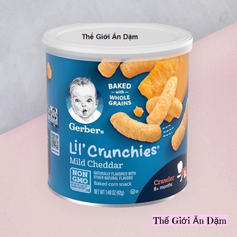 Bánh Ăn Dặm Gerber Non GMO Hình Que( Lon lùn)