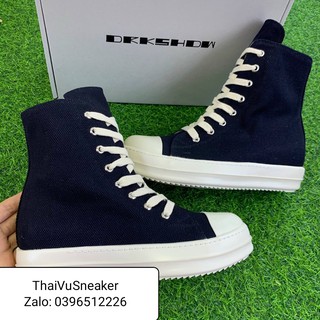 Giầy Rick Owen đen cao cổ chuẩn 1:1 chất lượng (full phụ kiện + free ship)