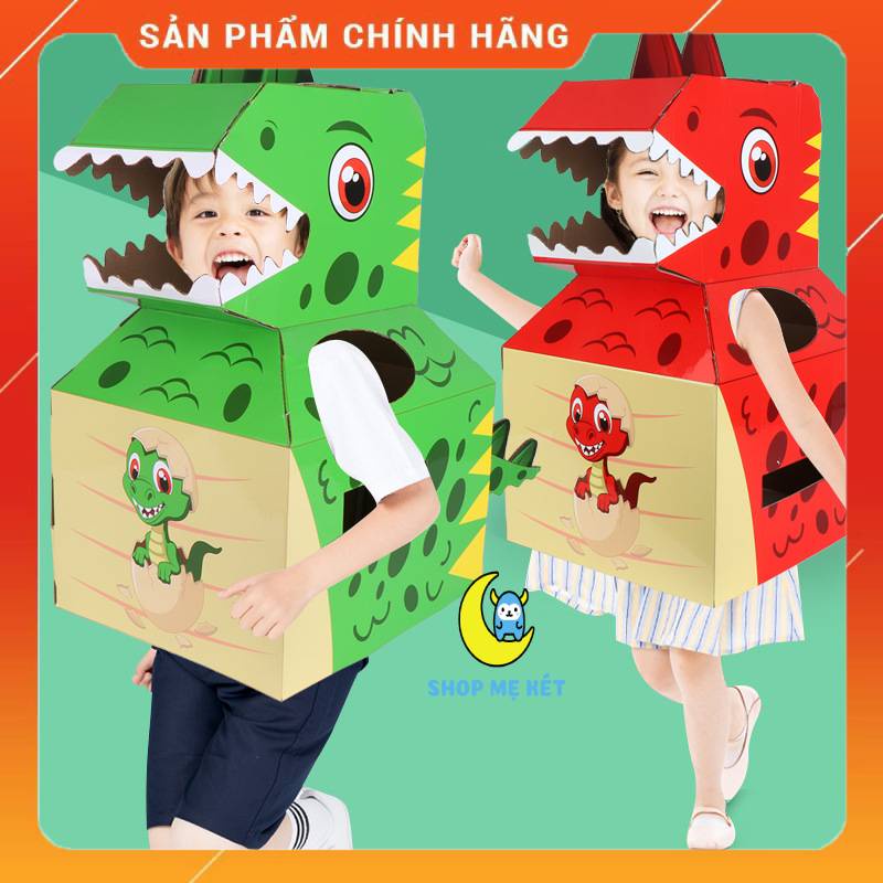 Đồ chơi thùng carton khủng long bằng giấy của trẻ em