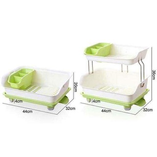 Kệ úp chén, bát 2 tầng có khay thoát nước