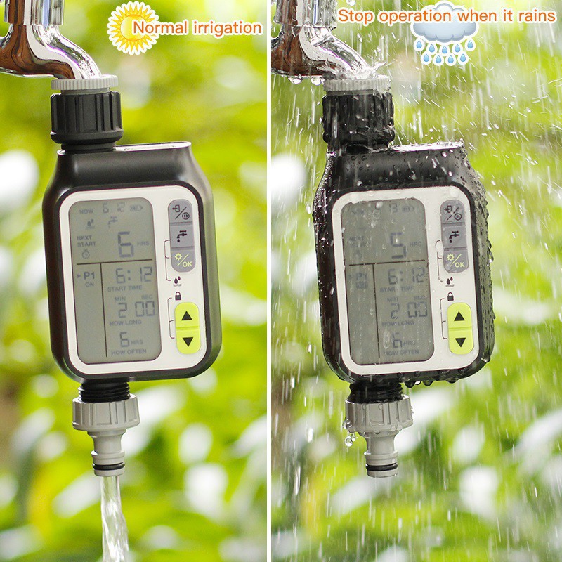 Đồng hồ hẹn giờ tự động chống thấm nước với cảm biến nước mưa