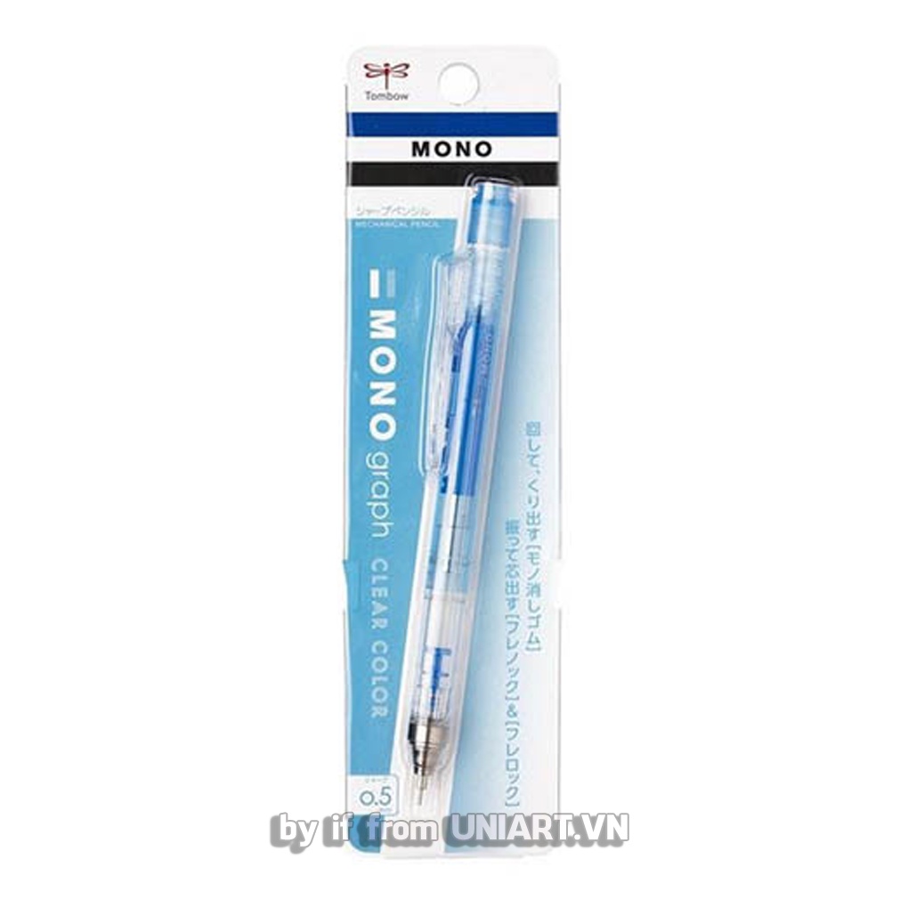 ( Model 2021 ) Bút chì bấm TOMBOW MONO GRAPH CLEAR COLOR 0.3/0.5mm