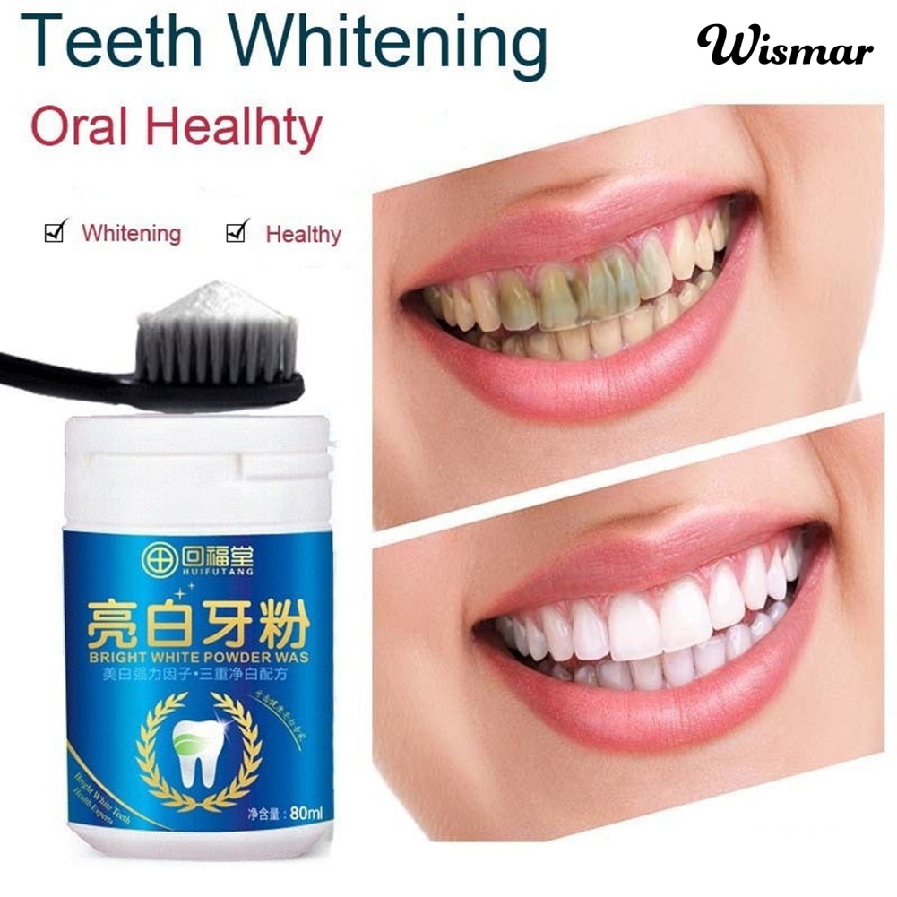 Bột làm trắng răng và loại bỏ vết mảng bám