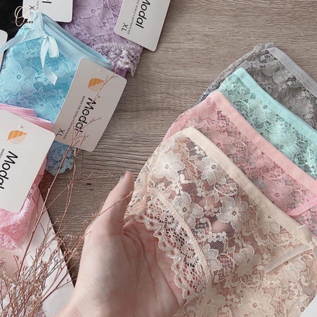 Quần Lót Nữ Sexy Vải Ren Gợi Cảm Cao Cấp AkinJeans Quần Chip Nữ Mềm Mịn Thoáng Khí Kháng Khuẩn QL2 Qc