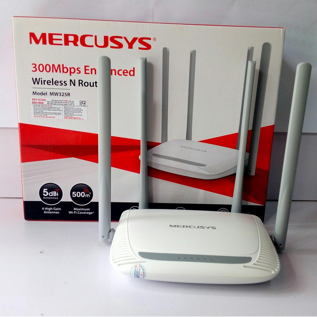 Bộ Thu Phát Wifi 4 Râu Mercusys MW325R 300Mbps Cực Khỏe - Chính Hãng BH 24tháng