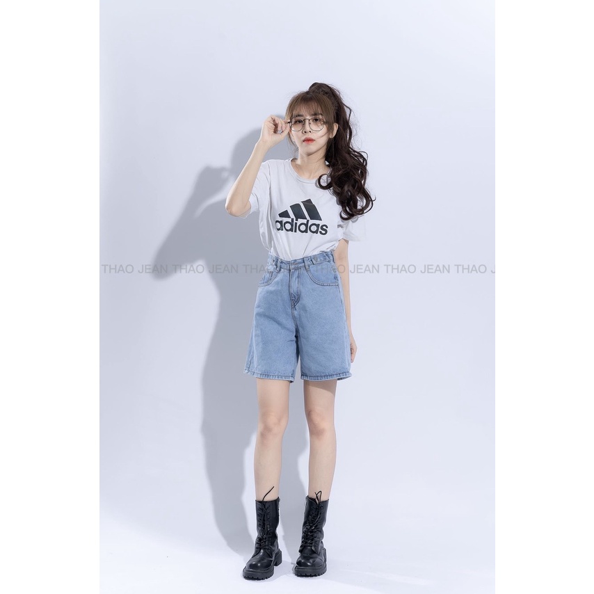 Quần Đùi Ống Rộng Tua Lai, Quần Ngố Lưng Cao Rách Ít