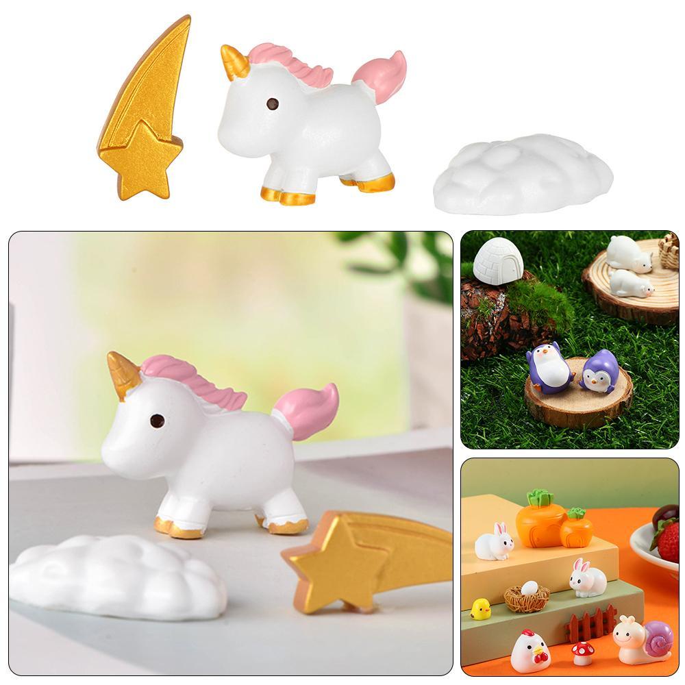 Set 3 Đồ trang trí Chú Sóc Bằng Nhựa Dùng Để Trang Trí Tiểu Cảnh