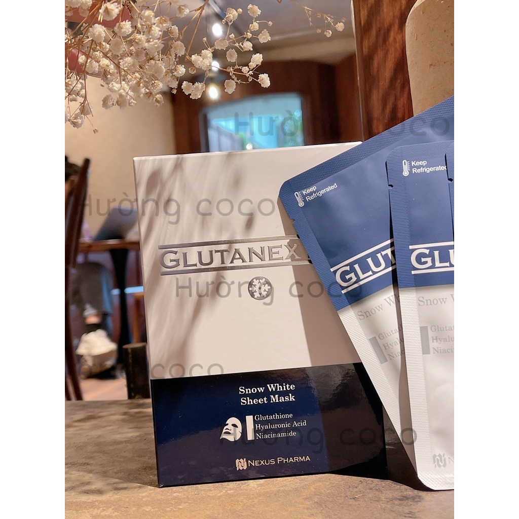 Mặt nạ Glutanex tươi Hàn Quốc trắng da cấp tốc tinh chất glutanex giúp da trắng mịn như đi spa - Hương Chất Cosmetic