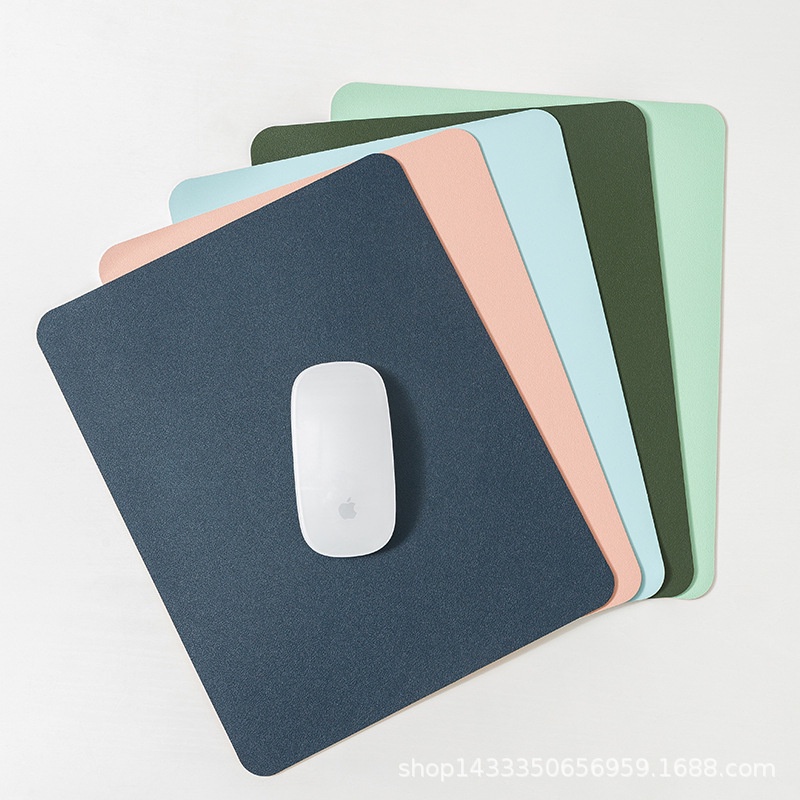 Miếng lót chuột da chống thấm nước cỡ 21x25cm màu Pastel - Gấu Thỏ House