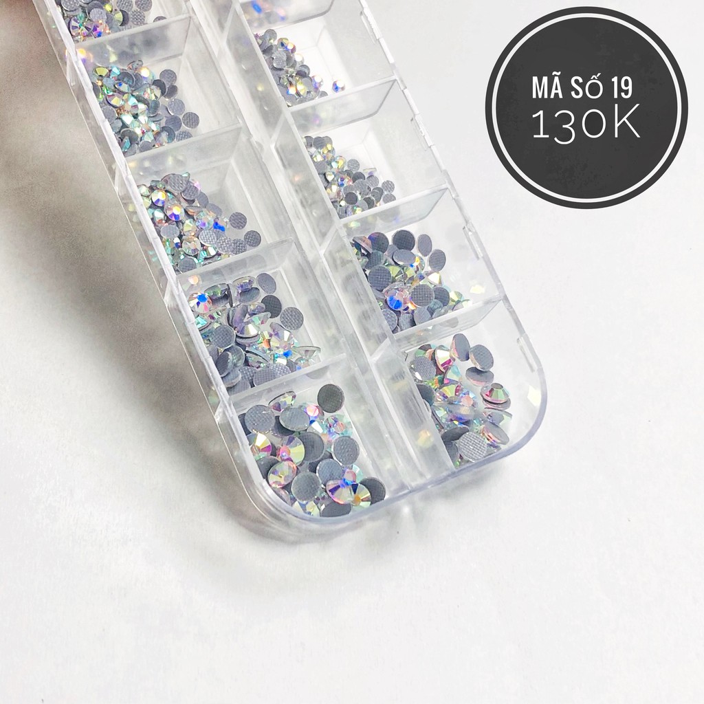 Đá Chân Keo YHB Chân Lưới Mix Size - Số 19 AB Bảy Màu