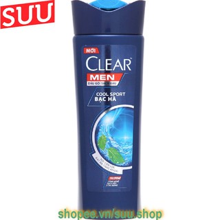Dầu Gội Sạch Gàu Clear Men 170g Cool Sport Bạc Hà, suu.shop cam kết 100% chính hãng.