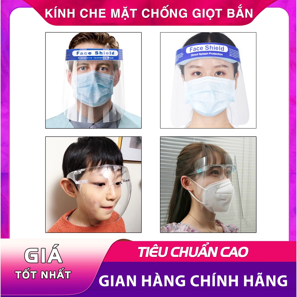 kính chắn giọt bắn che kín mặt Face Shield