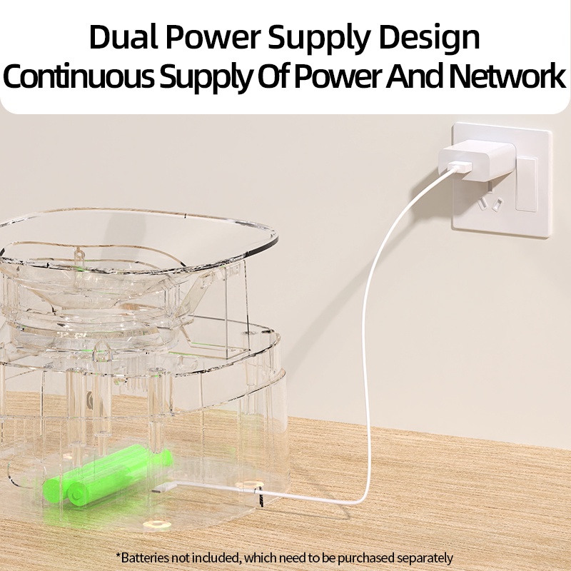 Máy cho ăn tự động ROJECO 4L kết nối wifi điều khiển từ xa thông minh cho thú cưng
