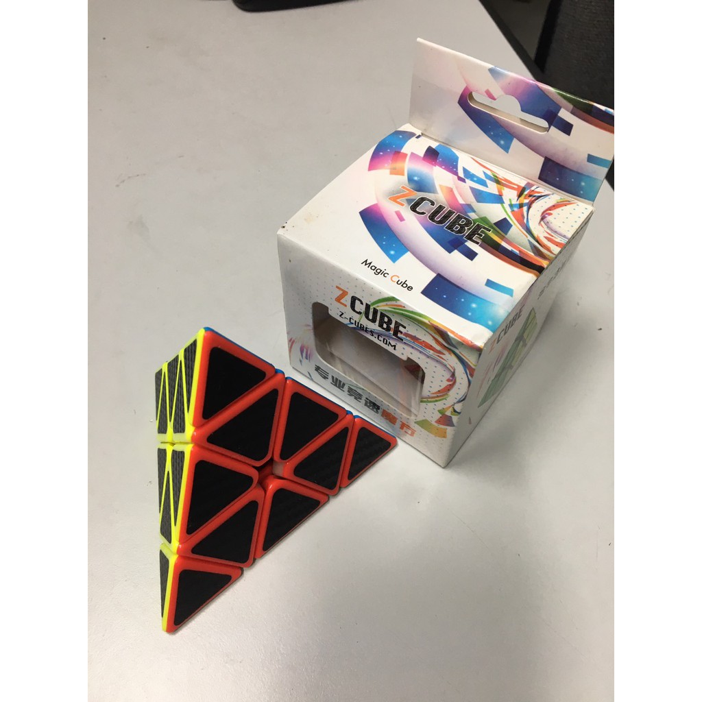 Đồ Chơi Rubik Zcube Carbon Pyramix Tam Giác ( Sticker carbon ) - Rubik Trí Tuệ