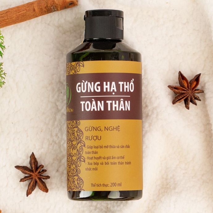 [CHÍNH HÃNG WONMOM] Gừng Hạ Thổ Toàn Thân Giúp Giảm Mỡ Thừa, Giảm Đau Nhức &amp; Sáng Da Wonmom 200ml