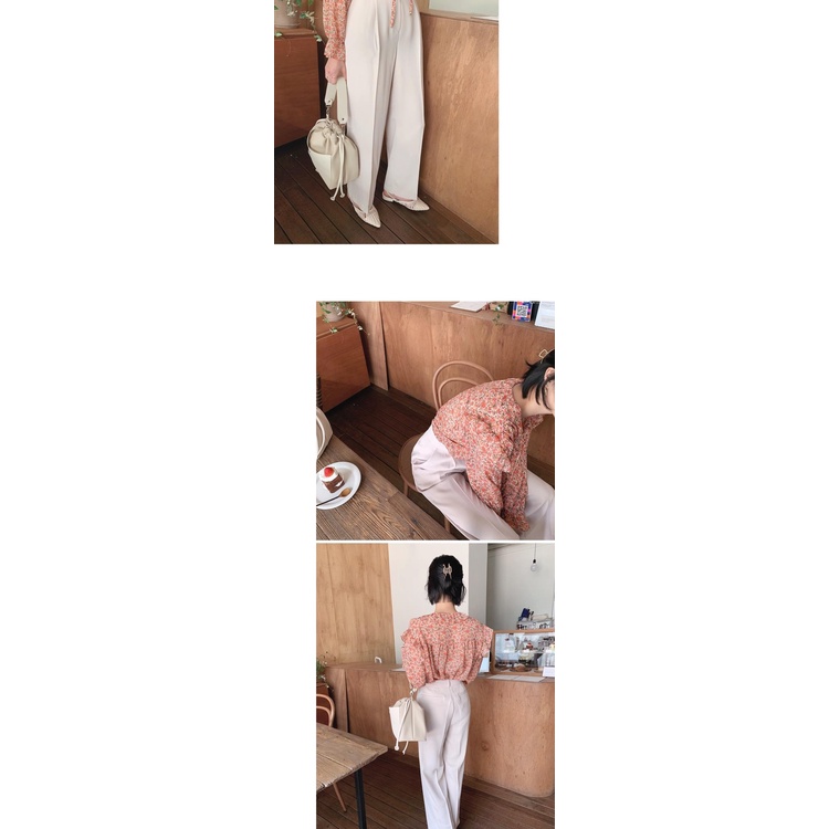 Áo Sơ Mi Nữ Dài Tay Cổ Bẻ In Hoa Thời Trang Hàn Mới