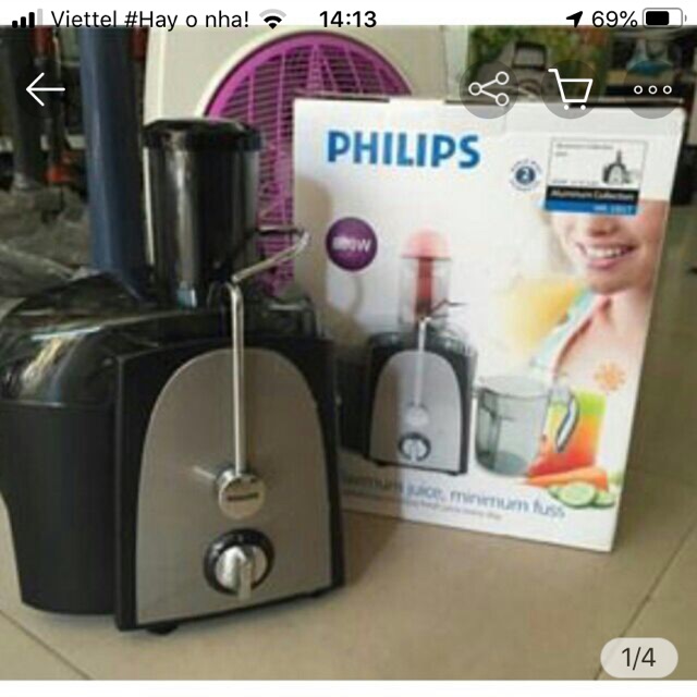 Máy ép trái cây philips HR1817