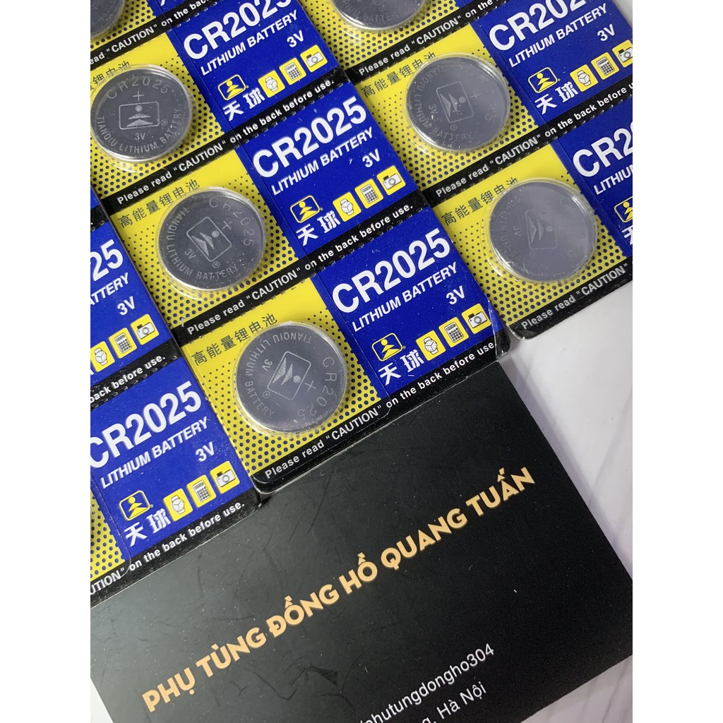 Vỉ 5 viên pin HK CR2025 Lithium Battery 3V - Cmos CR2025