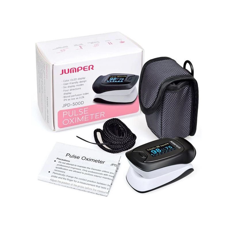 [Hàng chính hãng] Máy đo Sp02 đo nồng độ oxy trong máu jumper D màn hình Led
