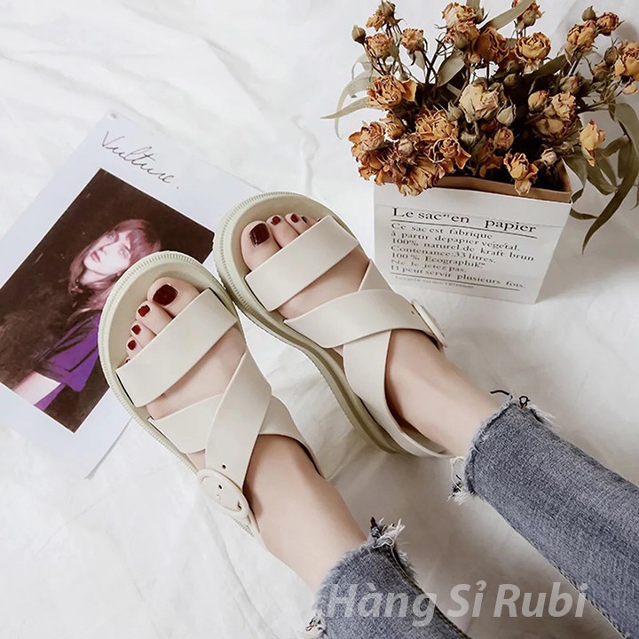 [Freeship] Giày Nữ GIÁ RẺ Sandal CHỐNG NƯỚC Giày sandal, Dép quai hậu đi học phong cách trẻ trung Siêu Bền