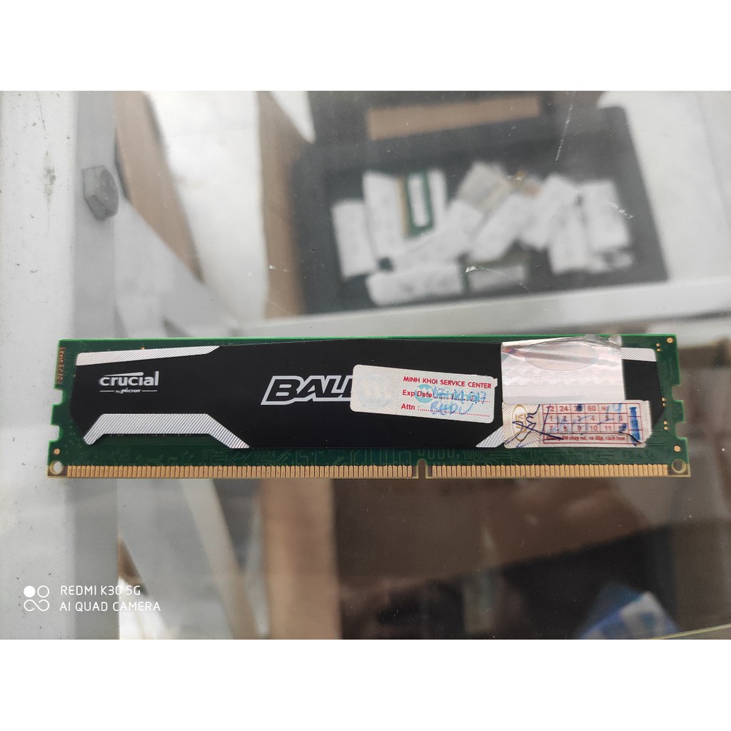 Ram PC DDR3 4Gb, ram tản nhiệt hiệu Crucial Ballistix | BigBuy360 - bigbuy360.vn