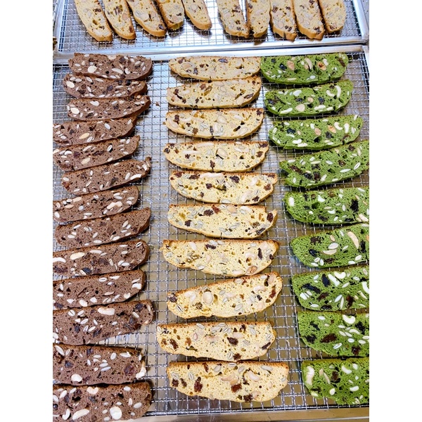 Bánh BISCOTTI 3 vị vani/chocolate/matcha EATCLEAN Foods - Bánh ăn kiêng giảm cân không đường