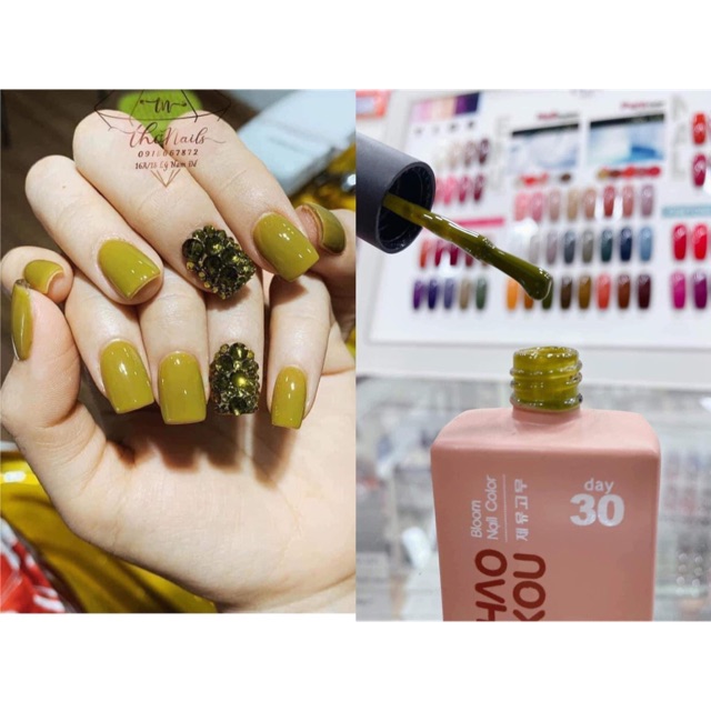 Sơn gel hot màu cỏ úa - phụ kiện nail