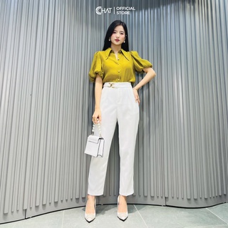 Sơ mi tay bom cổ đính TT CChat Clothes