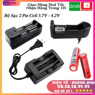 Bộ sạc 1 viên 2 viên pin 18650 3.7v/4.2v
