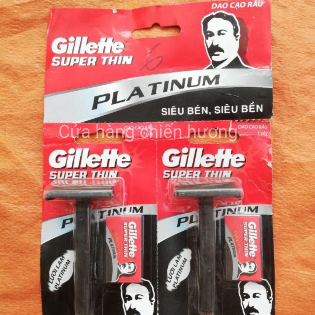 Set 6 bàn cạo gillette đen tặng kèm lưỡi