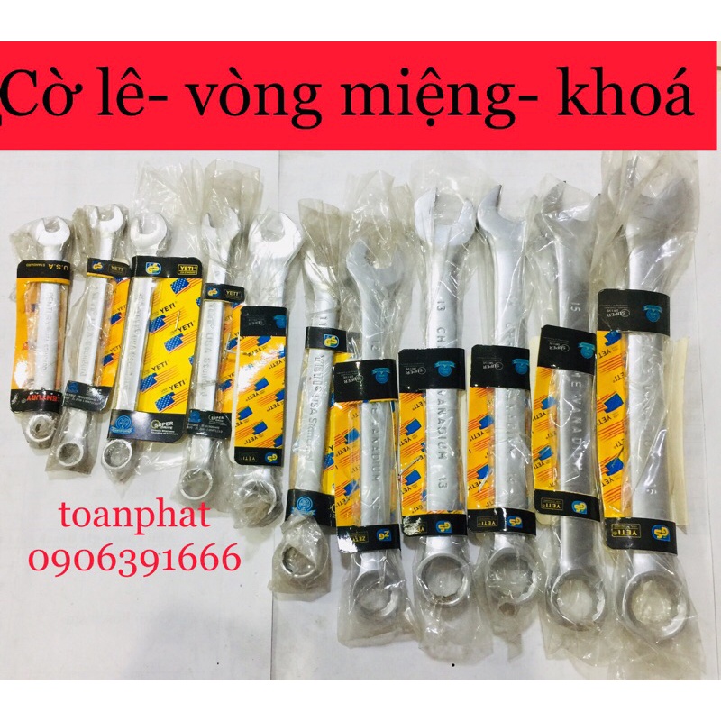 [Giá sốc] Cờ lê vòng miệng cao cấp Yeti từ 6-19