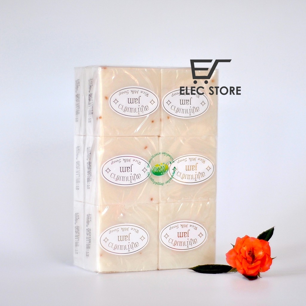 12 bánh xà bông gạo rice milk soap Thái Lan