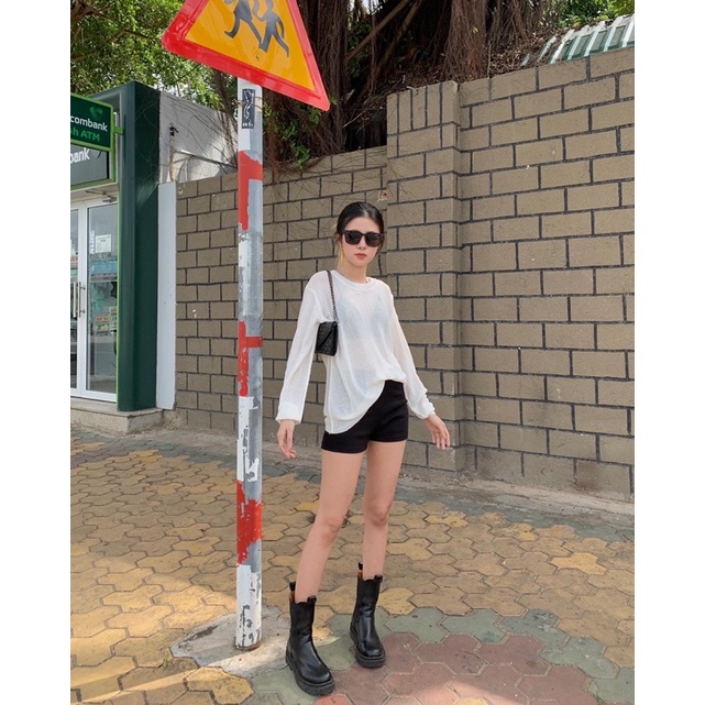 Quần short đùi hot trend thun gân dặn, co giãn cực tốt - Meadow
