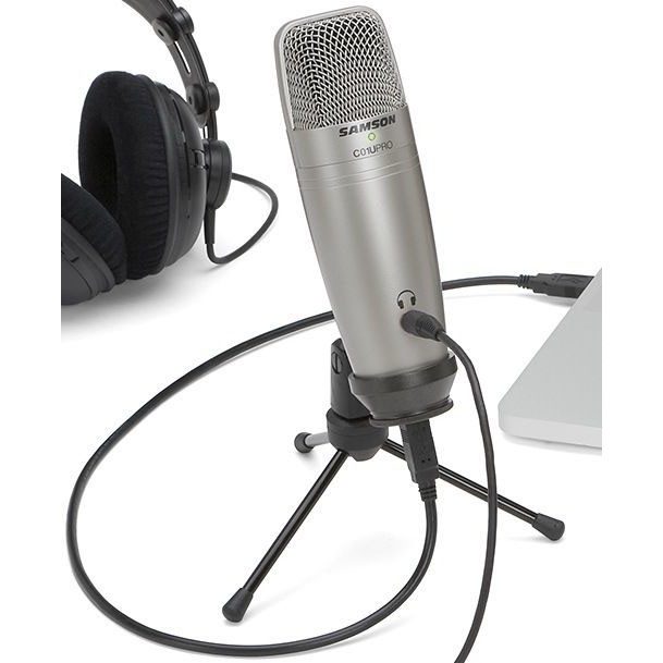 Micro thu âm Samson C01U Pro - kết nối cổng USB - Hàng chính hãng BH 1 năm - tặng kèm màn lọc âm