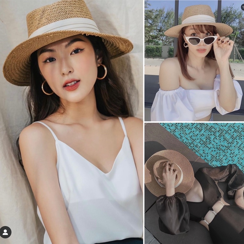 [ HOT ]Mũ cói panama thần thánh leuleu.accessorize