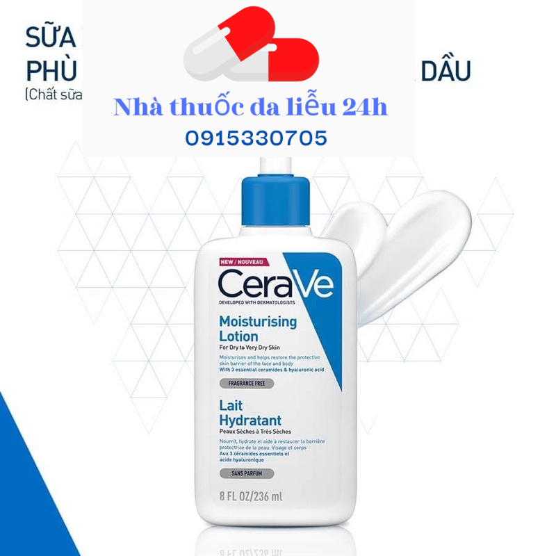 Lotion dưỡng ẩm CeraVe Moisturizing lotion 236ml và 473ml
