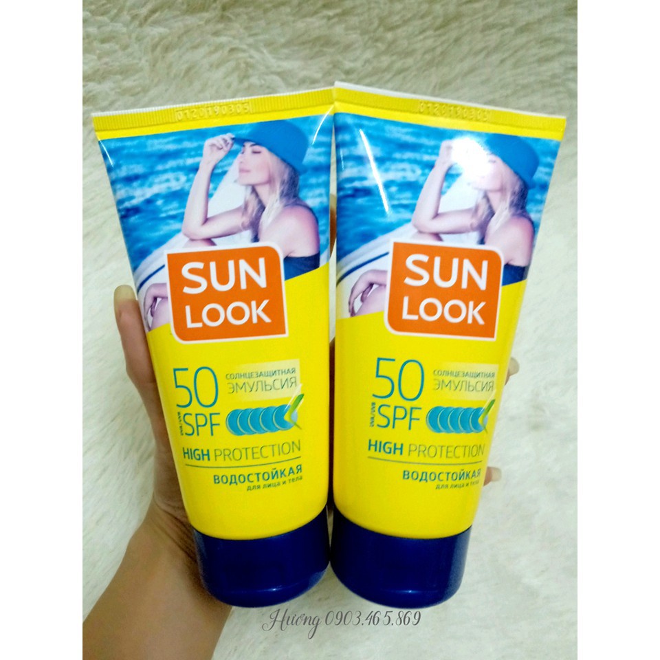 THÁNG SALE Kem chống nắng Sunlook spf50 tuýt to 150ml xách Nga  SALE