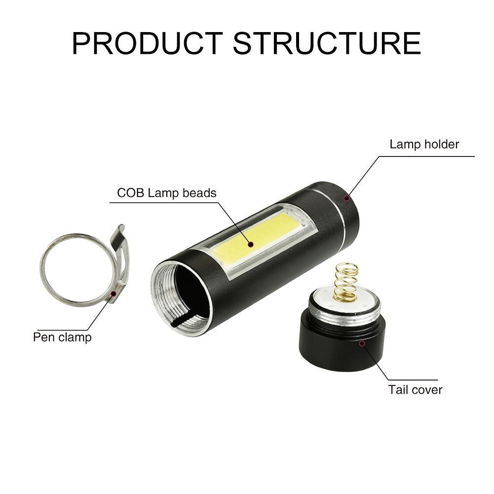 Đèn pin LED COB 5000 lumens 1516 nhỏ gọn thích hợp mang đi ra ngoài | BigBuy360 - bigbuy360.vn
