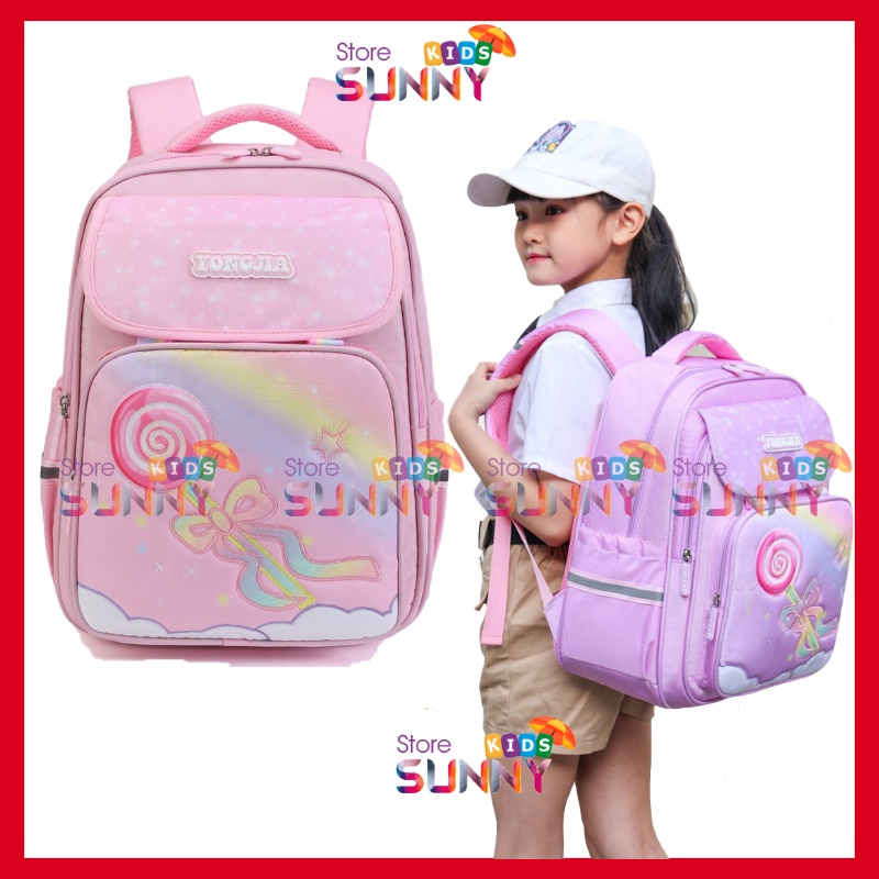 [Đẹp] [Lớp 2-5] Balo trẻ em cao cấp cho bé gái học sinh tiểu học cặp xách đi học cấp 1 ba lô lớp 2 3