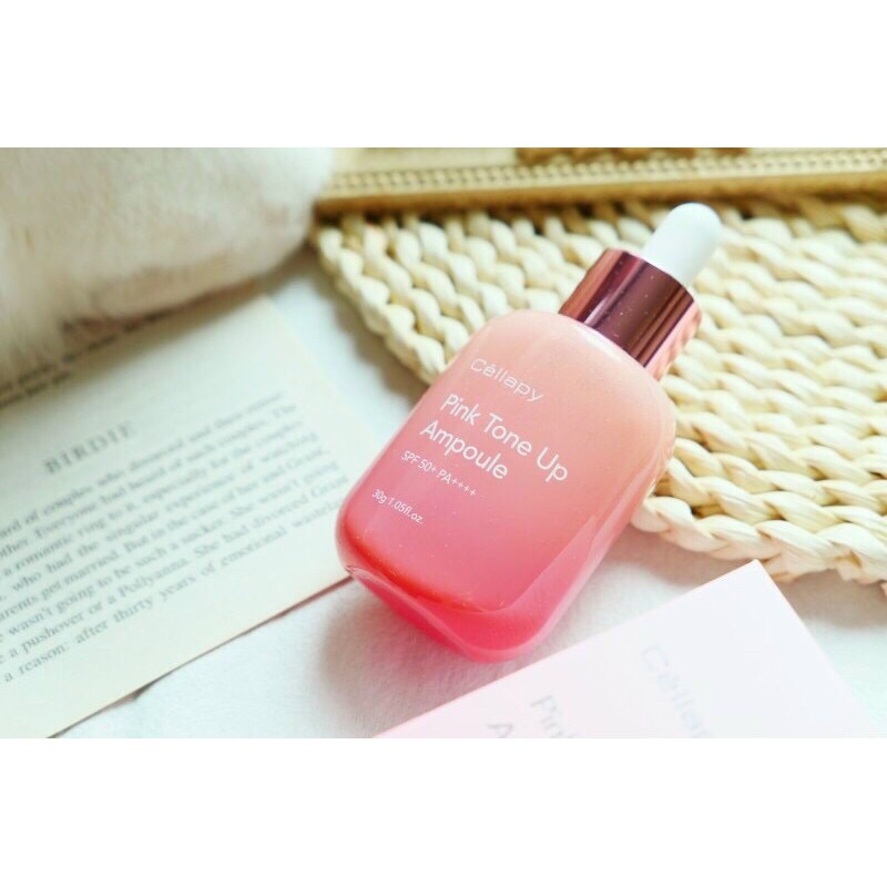 SERUM DƯỠNG TRẮNG HỒNG NÂNG TONE CELLAPY PINK TONE UP AMPOULE 30ML