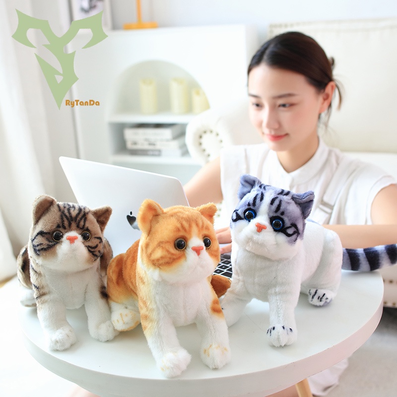 Gối Ôm Nhồi Bông Hình Chú Mèo Dễ Thương Cho Bé Gái