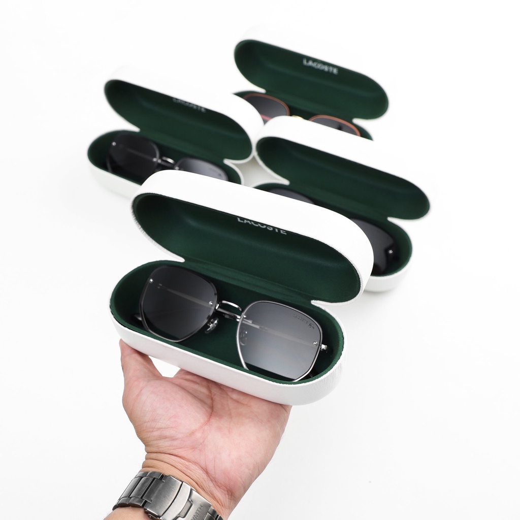 Mắt kính mát Nam, Nữ Thủy Tinh LACOSTE OMBRE Gọng Titan 4 màu thời trang Cao Cấp Sang Trọng Hàng Xịn