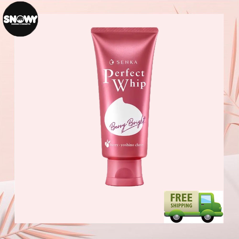 Sữa Rửa Mặt Sạch Sâu Da Sáng Hồng Senka Perfect Whip Berry Bright 100g