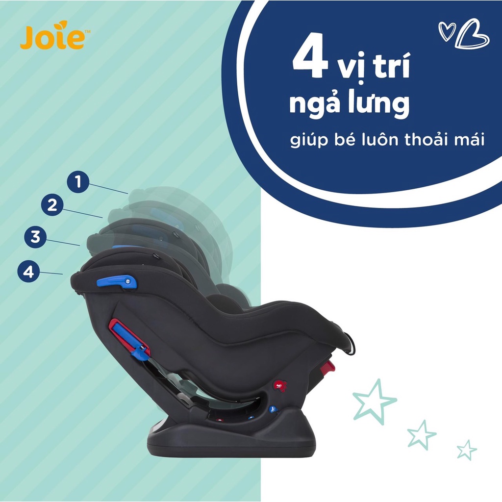 Ghế ngồi ô tô trẻ em sơ sinh đến 4 tuổi, 0-18kg - Joie Steadi