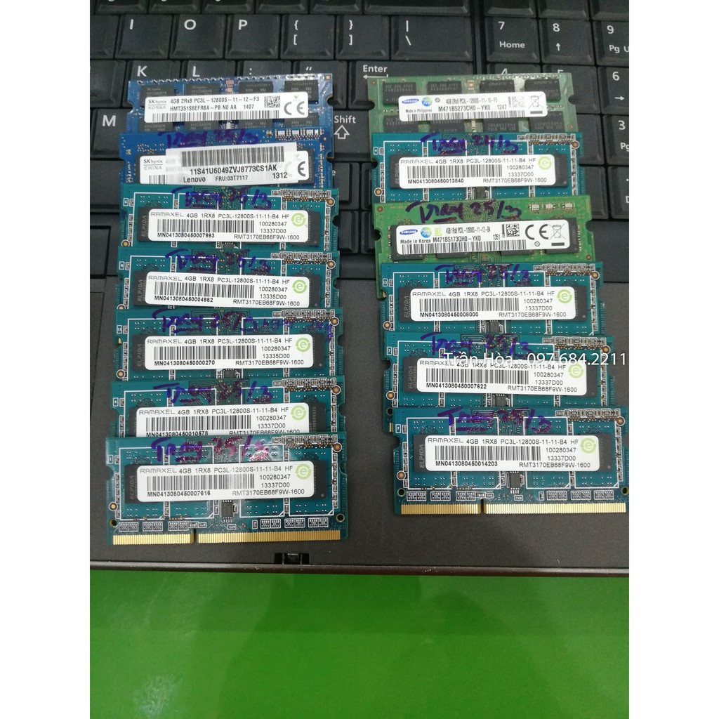 Ram laptop 4GB PC3L bus 1600, Ram Laptop 4GB DDR3L bus 1600 - PC3L-12800s, DDR3L - 1600, Bảo hành 12 tháng 1 đổi 1. | WebRaoVat - webraovat.net.vn