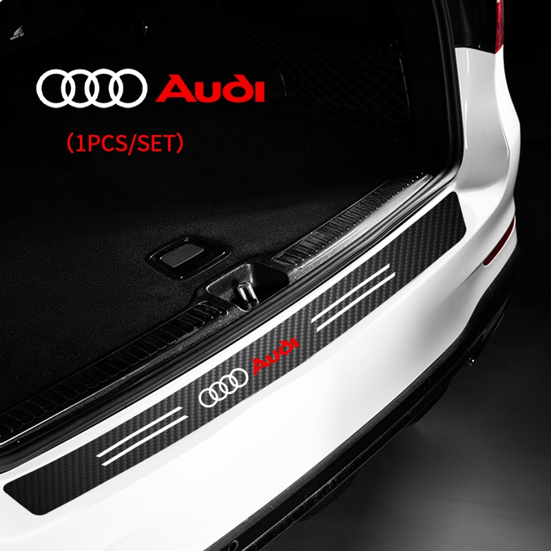 1 Miếng Dán In Họa Tiết Sợi Carbon Trang Trí Đuôi Xe Hơi Audi A3 8P A6 C5 A4 B6 B8 S4 RS4 S5 B9 S3 8V RS3 S6 S8 S2 S7 SQ5 SQ7