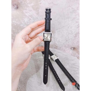 Đồng hồ thời trang nữ Dây Da Cizcan Mặt Vuông SS18