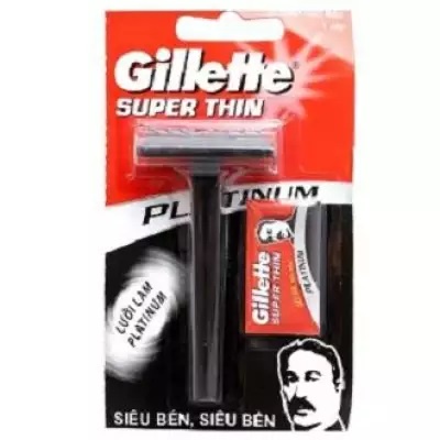 Set 01 Dao cạo râu lưỡi đơn Gillette Super Thin