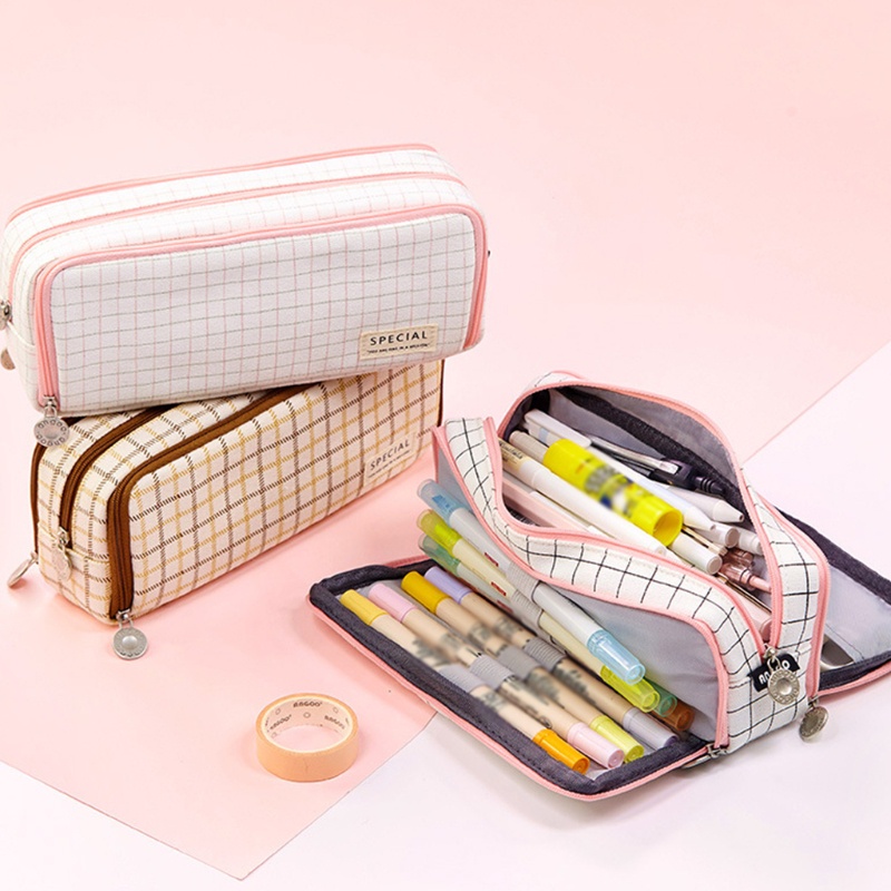 Seng Túi Lưới Đựng Bút Chì Sức Chứa Lớn Nhỏ Gọn